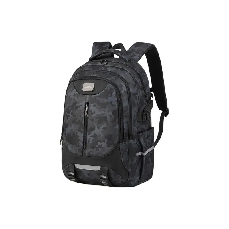 C°BANNER Fabric Laptop Bag Backpack Men's Camouflage Blue/Camouflage Black-6