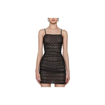 Misbhv Monogram Mesh Mini Dress