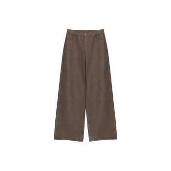 LETTRANS Jeans Women's Yellow Brown