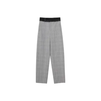 Roselingling Casual Pants Women's Aquatic Gray
