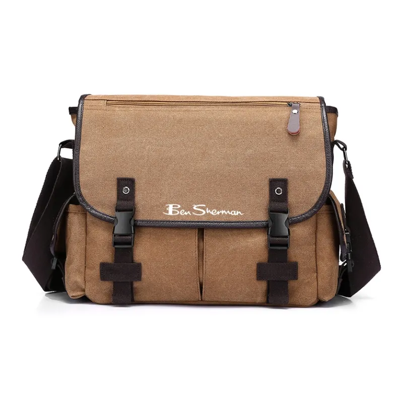 BEN SHERMAN Canvas Bag, Crossbody Bag, Shoulder Bag Unisex Multicolor-5