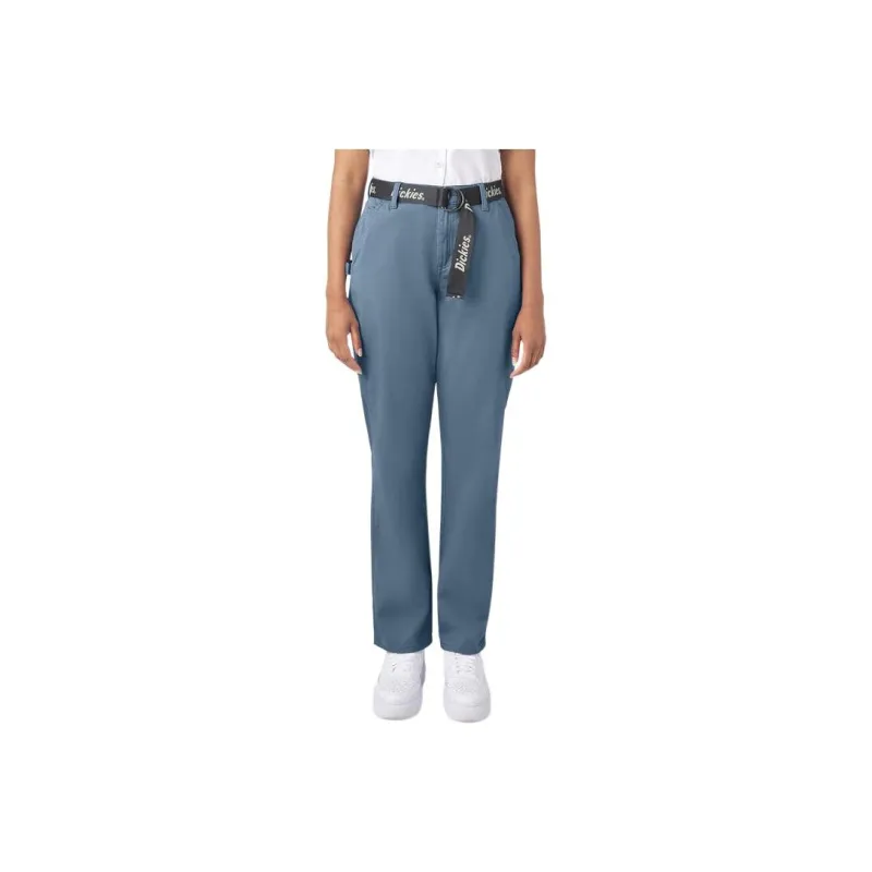 Dickies Relaxed Fit Carpenter Pants Cargo Pants Women's Blue-0