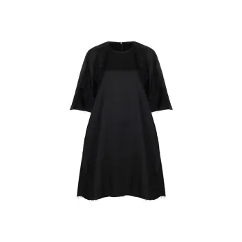 Maison Margiela Frayed Edge Midi Shift Dress