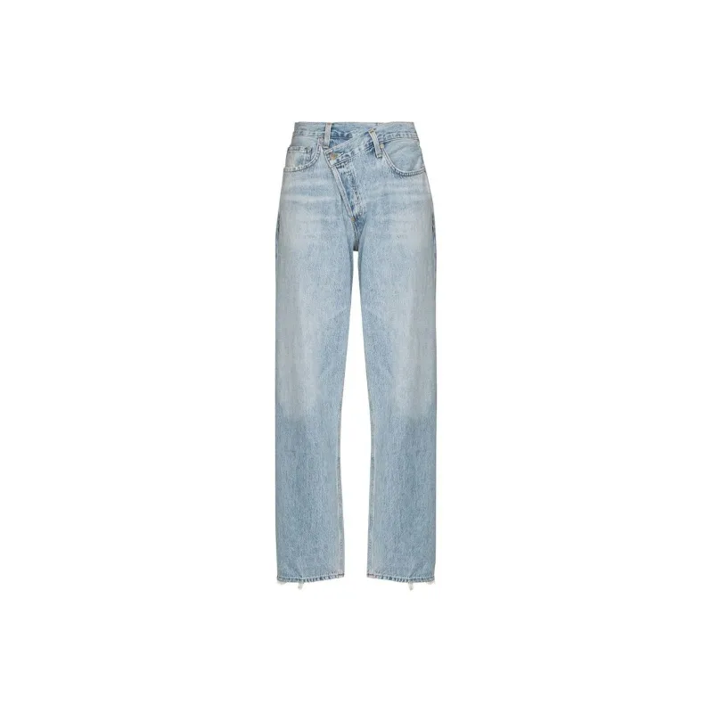 AGOLDE Criss Cross Straight-leg Jeans-0
