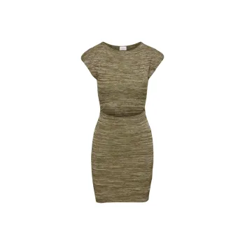 ARITZIA Wilfred Free Cut-Out Knit Mini Dress Short-Sleeved Dresses Women's Space Dye Shitake/Space Dye Mushroom
