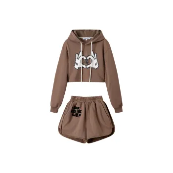 ANDREA MARTIN Sweatshirt Set Women's Coffee