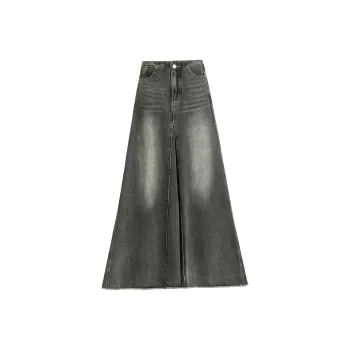 Rose Denim Long Skirts Women's