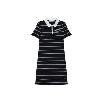 FILA FUSION Short Sleeved Dresses Women's Pitch Black