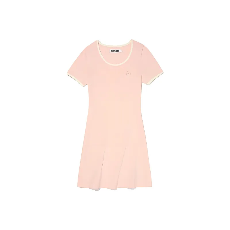 Kirsh SS24 Short Sleeved Dress Women's Salmon-0