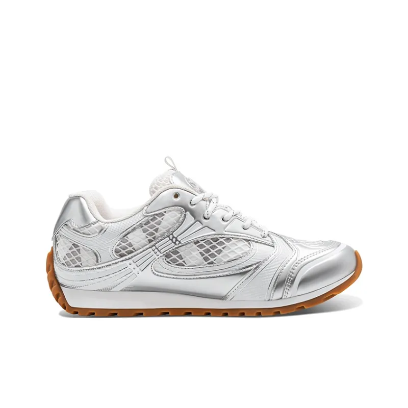 HART DAVIS Crooked Head Shoes Height Increasing, Breathable, Slip Resistant Low Top Casual Shoes Unisex Silver-1