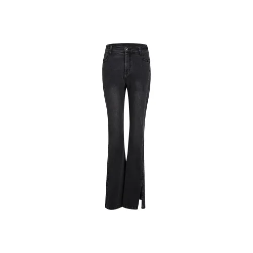 THE MAJOCOCO Jeans Women's Lamp Sea Black