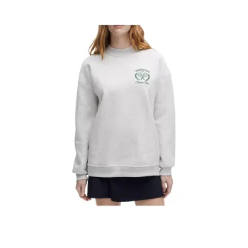 Lululemon HeavyweightFleece Sweatshirt Women's Light Gray