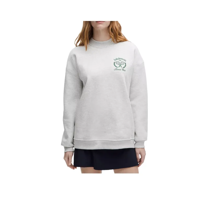 Lululemon HeavyweightFleece Sweatshirt Women's Light Gray-0