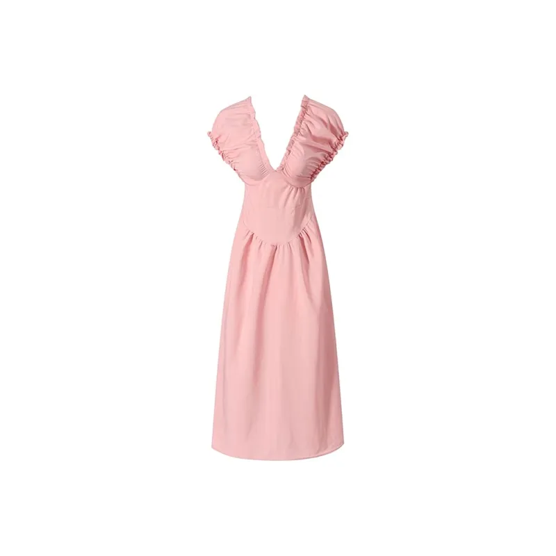Incolore Short Sleeved Dresses Women's Pink-0