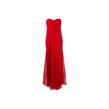 Alexander McQueen Sleeveless Dresses Women's Red