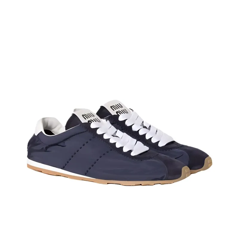 MIU MIU Plume Low Top Casual Shoes Women's Blue-2