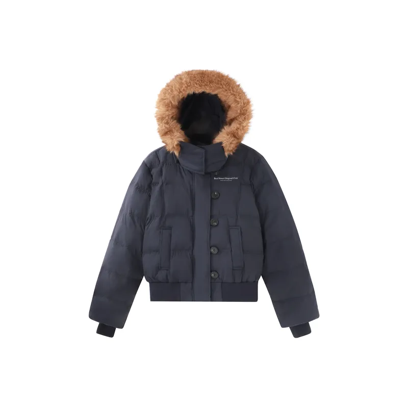 BEUF Puffer Jacket Women's Navy Blue-0
