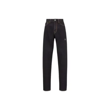 Moncler X Fragment Hiroshi Fujiwara Logo Embroidered Jeans