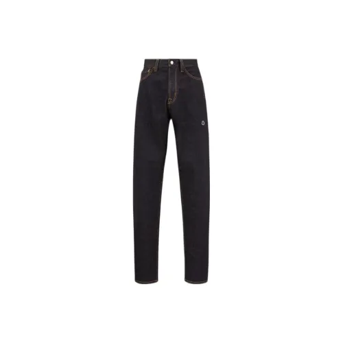 Moncler X Fragment Hiroshi Fujiwara Logo Embroidered Jeans