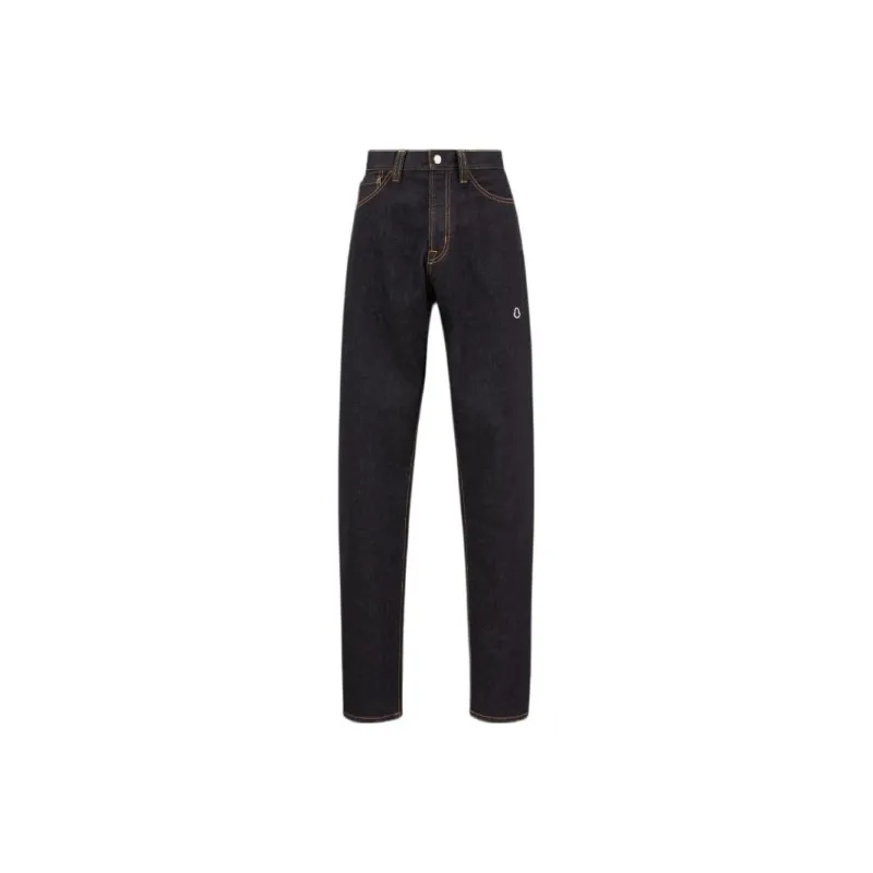 Moncler X Fragment Hiroshi Fujiwara Logo Embroidered Jeans-0