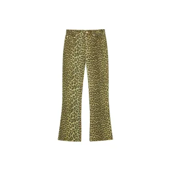 GANNI SS24 Jeans Women's Celery Green