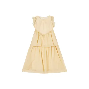 QYPRF Sleeveless Dresses Women's Apricot