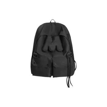 Yalu Nylon Backpack Regular Unisex Black/Neon Pink/Neon Green