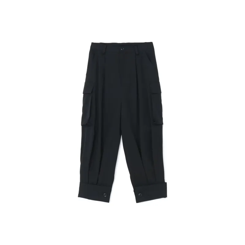 Yohji Yamamoto Drop crotch Wool Trousers-0