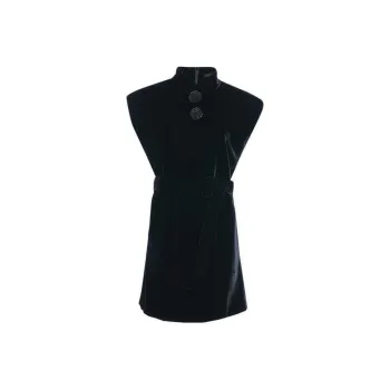 BESIONIA FW24 Short Sleeved Dresses Women's Black