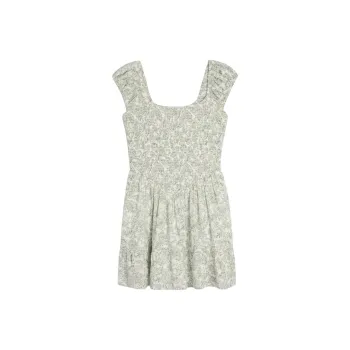 Hollister Short-Sleeved Dresses Women's Green Print