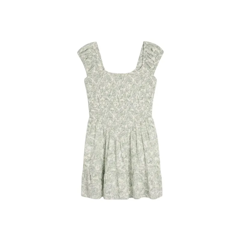 Hollister Short-Sleeved Dresses Women's Green Print-0
