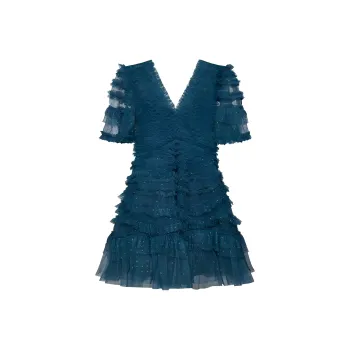 NEEDLE & THREAD Short-Sleeved Dresses Women's Blue