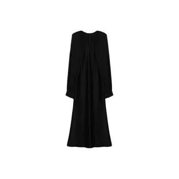 Roselingling Long-Sleeved Dresses Women's Elegant Black