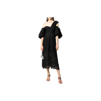 Self portrait Short Sleeved Dresses Women's Black