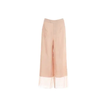 BESIONIA SS25 Casual Pants Women's Flesh Pink