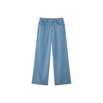 ZHOUMIAO Jeans Women's Misty Blue