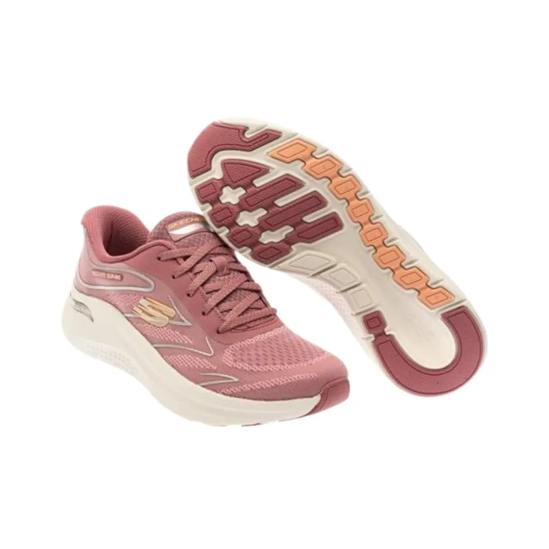 Skechers ARCH FIT 2.0 Low Top Running Shoes Women's Dusty Pink-3