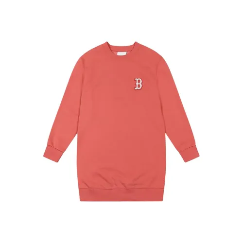 MLB Long Sleeved Dresses Women's Peach Pink