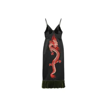 GUCCI Dragon print Silk Dress