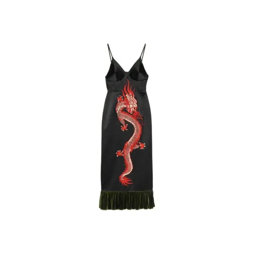 GUCCI Dragon print Silk Dress