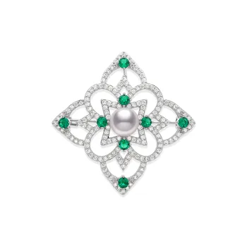 ME LUXE Pearl Brooches Women's