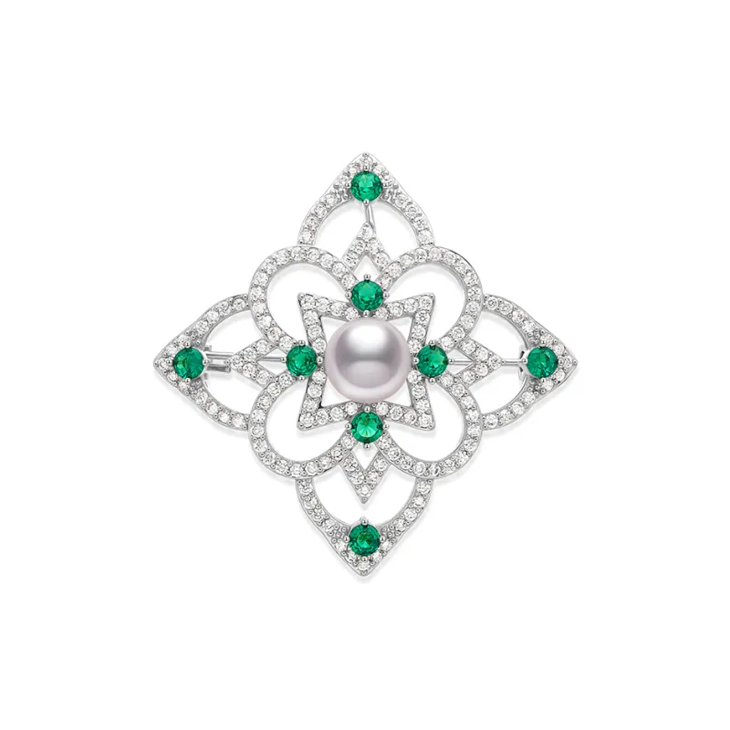 ME LUXE Pearl Brooch, New Chinese Style Women's-0