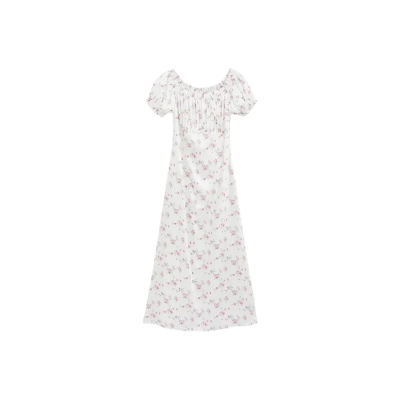 Bebe SS24 Short Sleeved Dresses Women's White Flower-0
