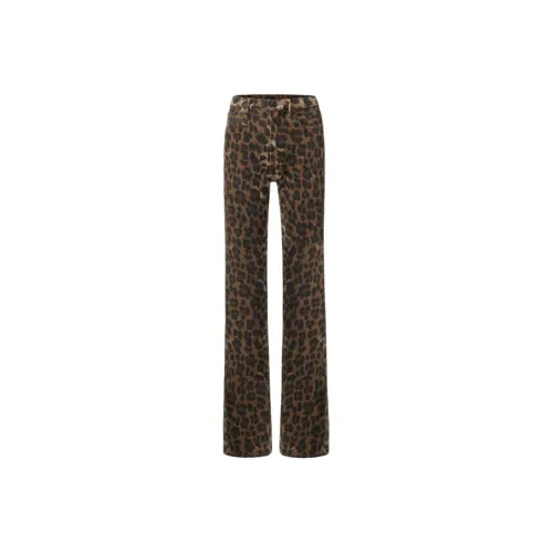 R13 Flared Patterned Designer Jeans