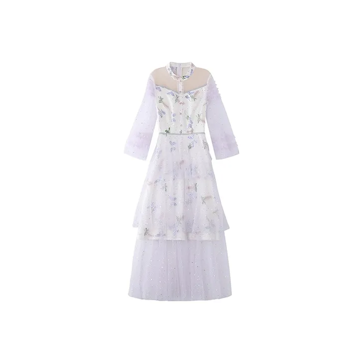 JINYE ORIENTAL Dress Women's White-0