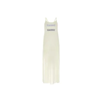 GANNI Sleeveless Dresses Women's White