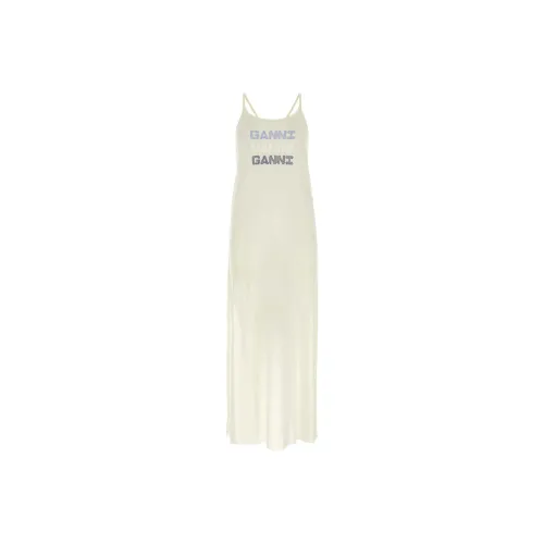 GANNI Sleeveless Dresses Women's White