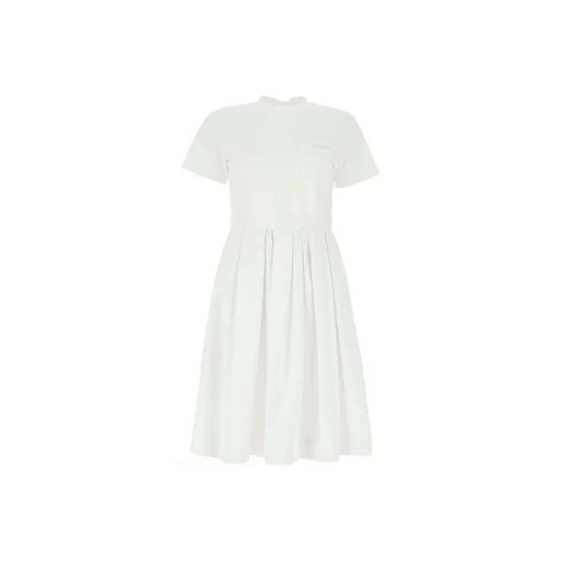 PRADA SS21 Short-Sleeved Dresses Women's White-0