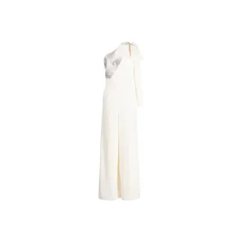 ELIE SAAB Crystal Wave One shoulder Gown