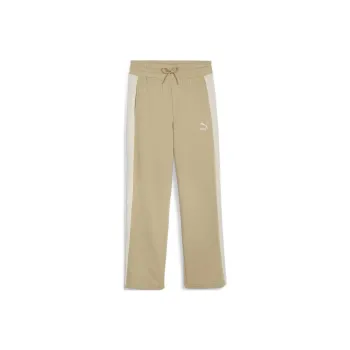 PUMA ICONIC T7 Straight Leg Track Pants TR Knitted Sports Pants Women's Khaki